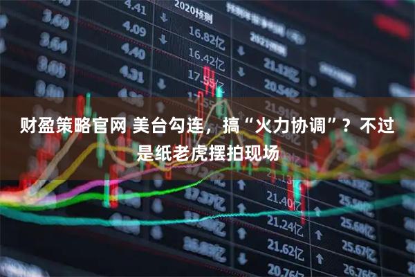 财盈策略官网 美台勾连，搞“火力协调”？不过是纸老虎摆拍现场